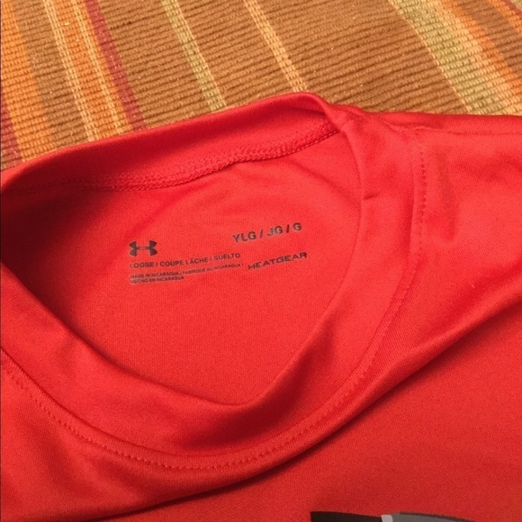 under armour Youth Large Red Top heatgear ECU - Picture 3 of 4